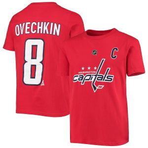 Alexander Ovechkin Washington Capitals Youth Player Name & Number T-Shirt