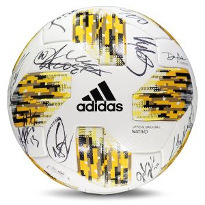 Autographed Match-Used “Kick Childhood Cancer” Ball from 2018 MLS Season