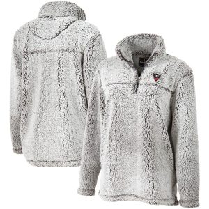 D.C. United Women’s Gray Sherpa Quarter-Zip Pullover Jacket