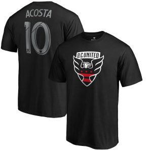 Luciano Acosta D.C. United Name & Number T-Shirt – Black