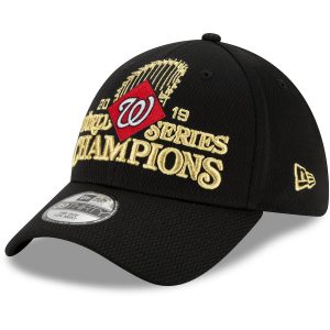 New Era Washington Nationals Black 2019 World Series Champions Locker Room Flex Hat