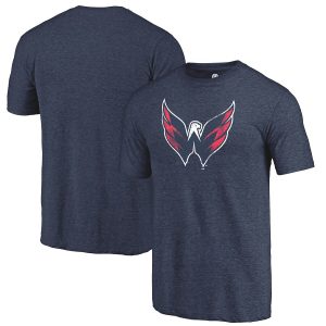 Washington Capitals Primary Logo Tri-Blend T-Shirt