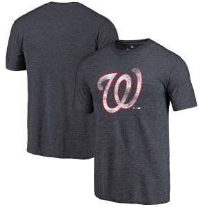 Washington Nationals Distressed Team Tri-Blend T-Shirt