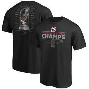 Washington Nationals Majestic 2019 World Series Champions Signature Roster T-Shirt