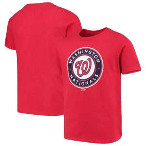 Youth Washington Nationals Red Primary Team Logo T-Shirt