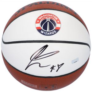 Rui Hachimura Washington Wizards Autographed White Panel Basketball