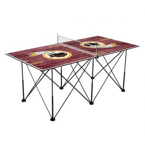 Washington Redskins 6′ Weathered Design Pop Up Table Tennis Set