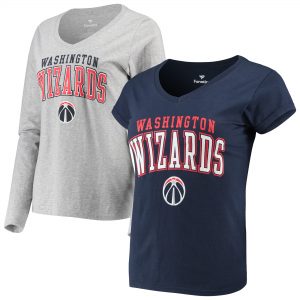 Washington Wizards Women’s Square V-Neck T-Shirt Combo Set